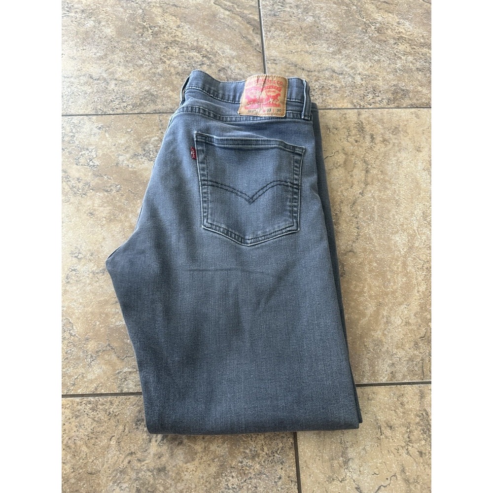 Vintage Levi's 513 Jeans Gray Mens Denim Strauss 33X30 Fit 33X28.5